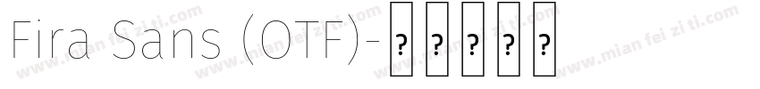 Fira Sans (OTF)字体转换